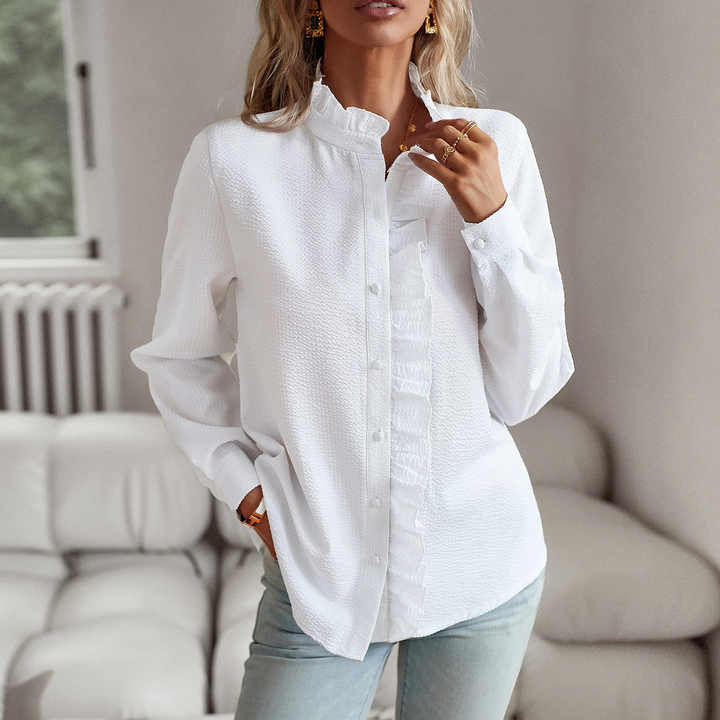 LENY™ | ELEGANTE BLOUSE MET RUCHES